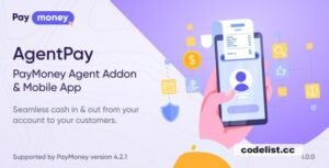 AgentPay v1.0 - PayMoney Agent Addon & Mobile App 