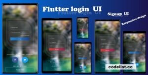 Flutter Login and Signup UI -responsive template -beautiful design v1.0